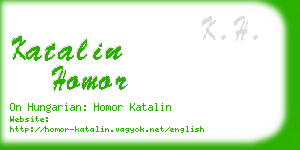 katalin homor business card